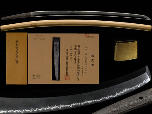 肥前国宗次(初代)慶長頃 初代忠吉門 身幅3.3cm健全優品 二尺三寸六分