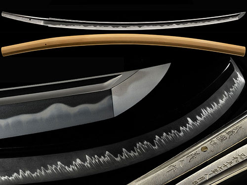 人間国宝最有力候補 武蔵国住義人作 昭和57年八月日 華やかな丁子乱れ一文字写し傑作 二尺四寸五分