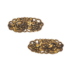 蝦夷 葡萄に栗鼠図目貫