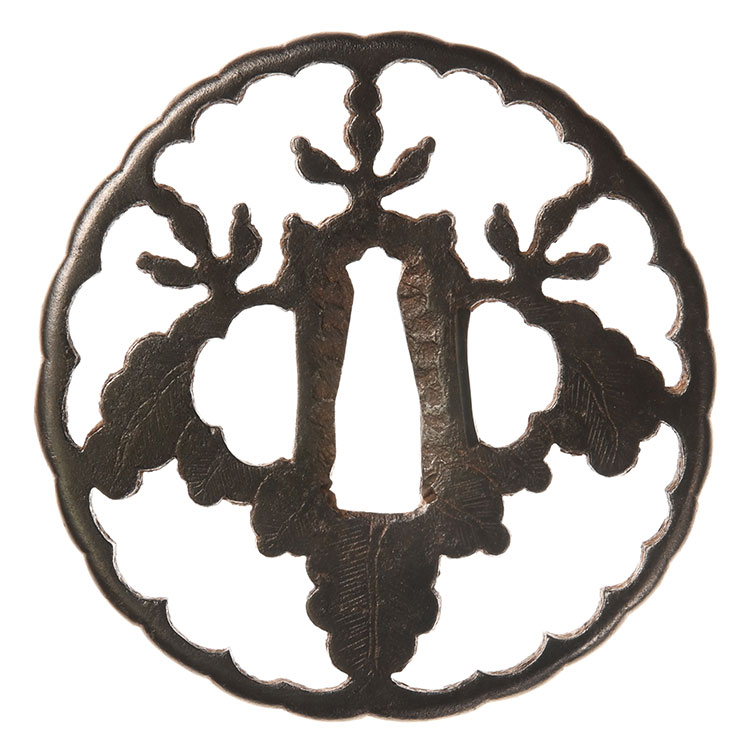 勘四郎 一枚桐紋透鍔