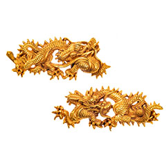 古後藤 金無垢 這龍図目貫