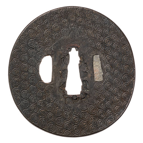 古金工 屈輪模様図鍔