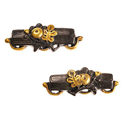 京金具師 枝菊文箱図目貫