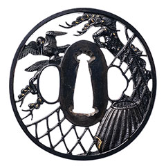 京金工 赤銅干網透鍔