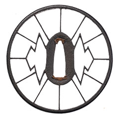 京透 二蓋菱車透鍔