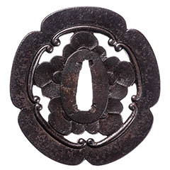 明珍 五瓜唐花紋鍔