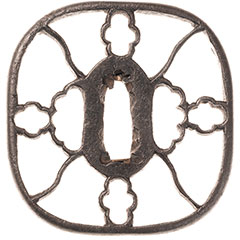 尾張 四方花弁透鍔