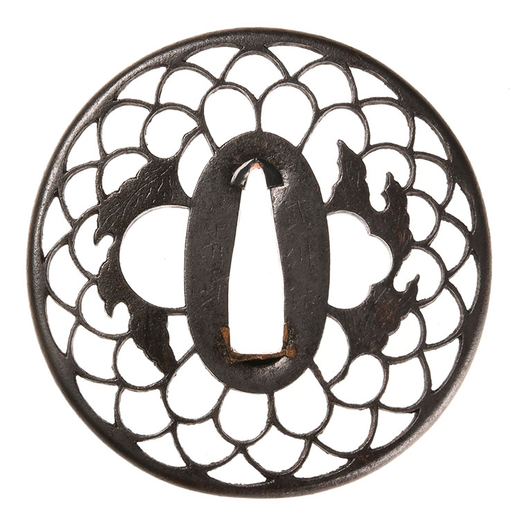 赤坂 忠時 菊透鍔